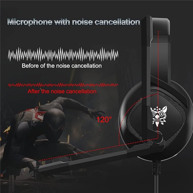 Stereo Earphones Bass Headphone with Mic Top Gaming Headsets